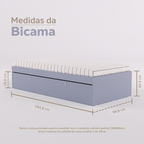Bicama e escrivaninha fixa