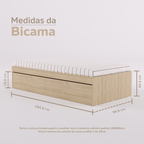 Bicama e escrivaninha fixa