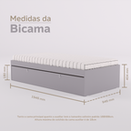 Bicama e escrivaninha fixa