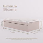 Bicama e escrivaninha fixa