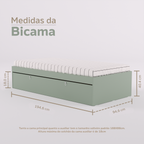 Bicama e escrivaninha fixa