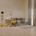 Cama com 2 gavetas e escrivaninha fixa