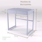 Bicama e escrivaninha fixa
