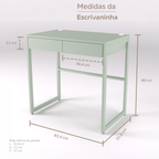Bicama e escrivaninha fixa
