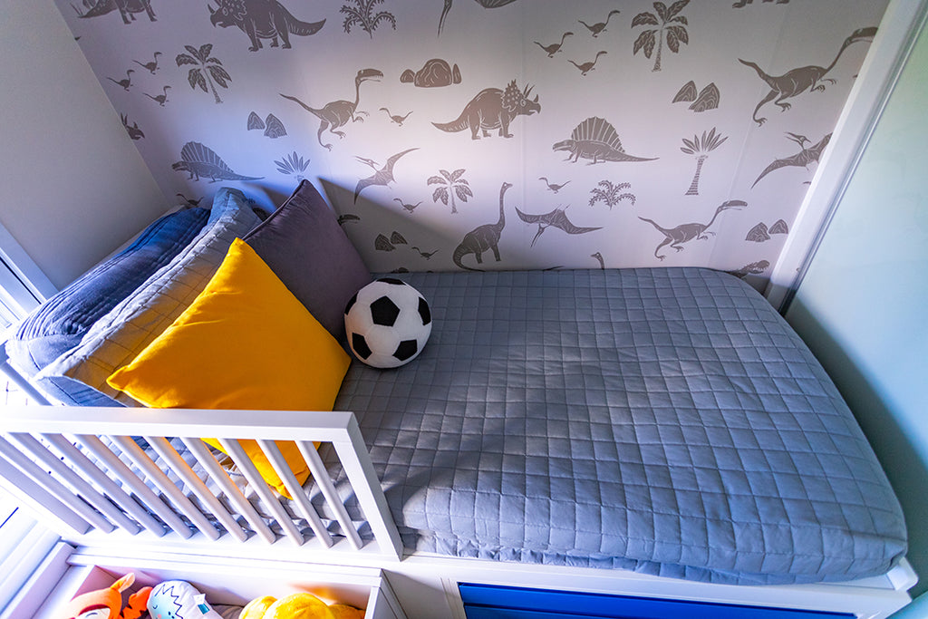 O cantinho do bebê e a cama do irmãozinho