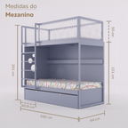 Mezanino com Bicama