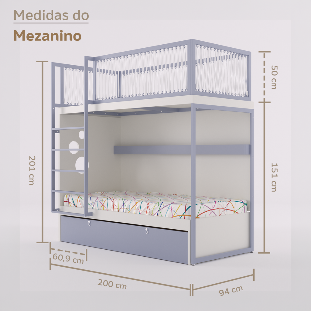 Mezanino com Bicama