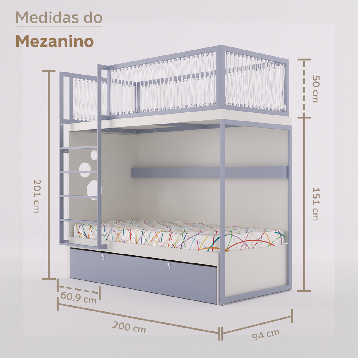Mezanino com Bicama