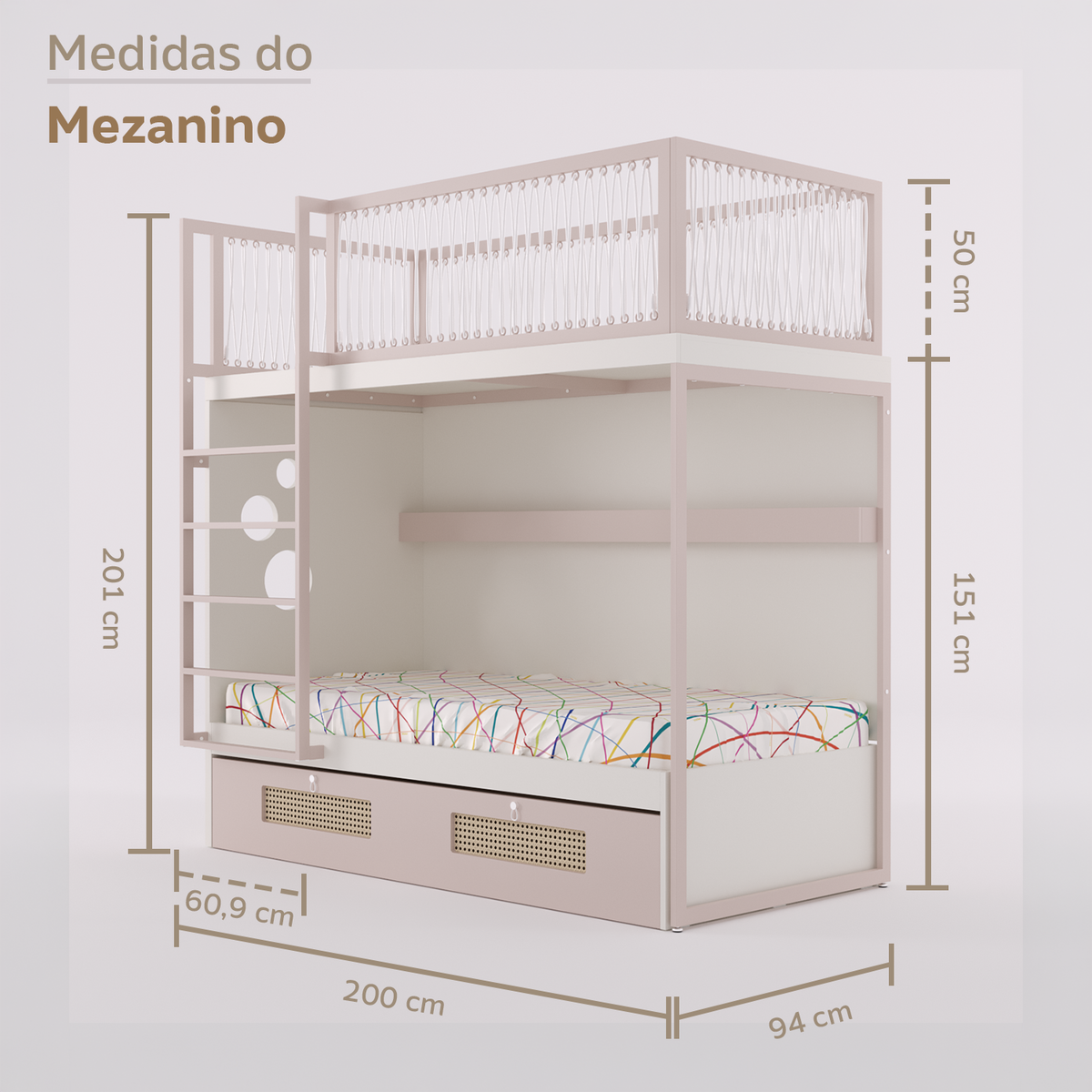 Mezanino com Bicama