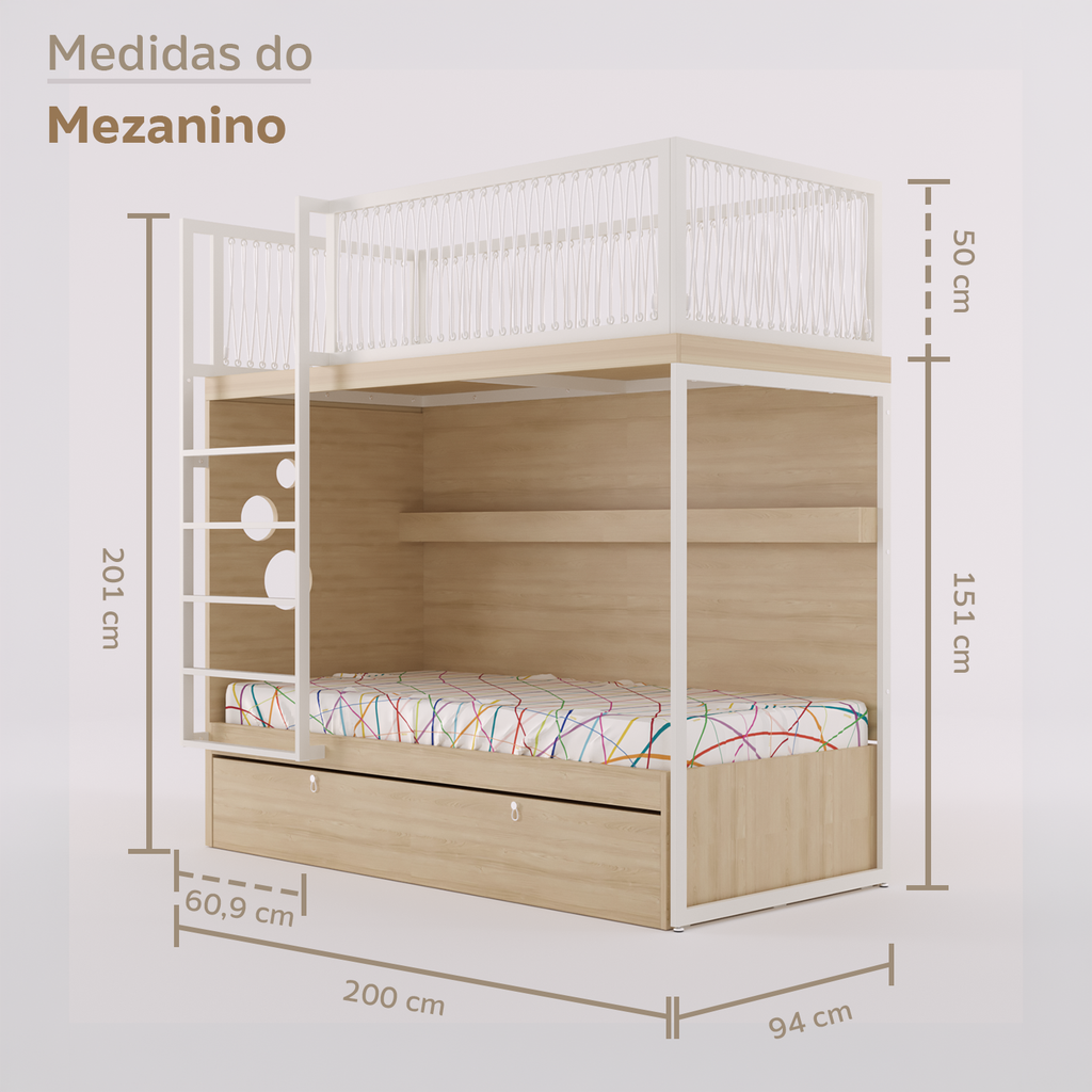 Mezanino com Bicama