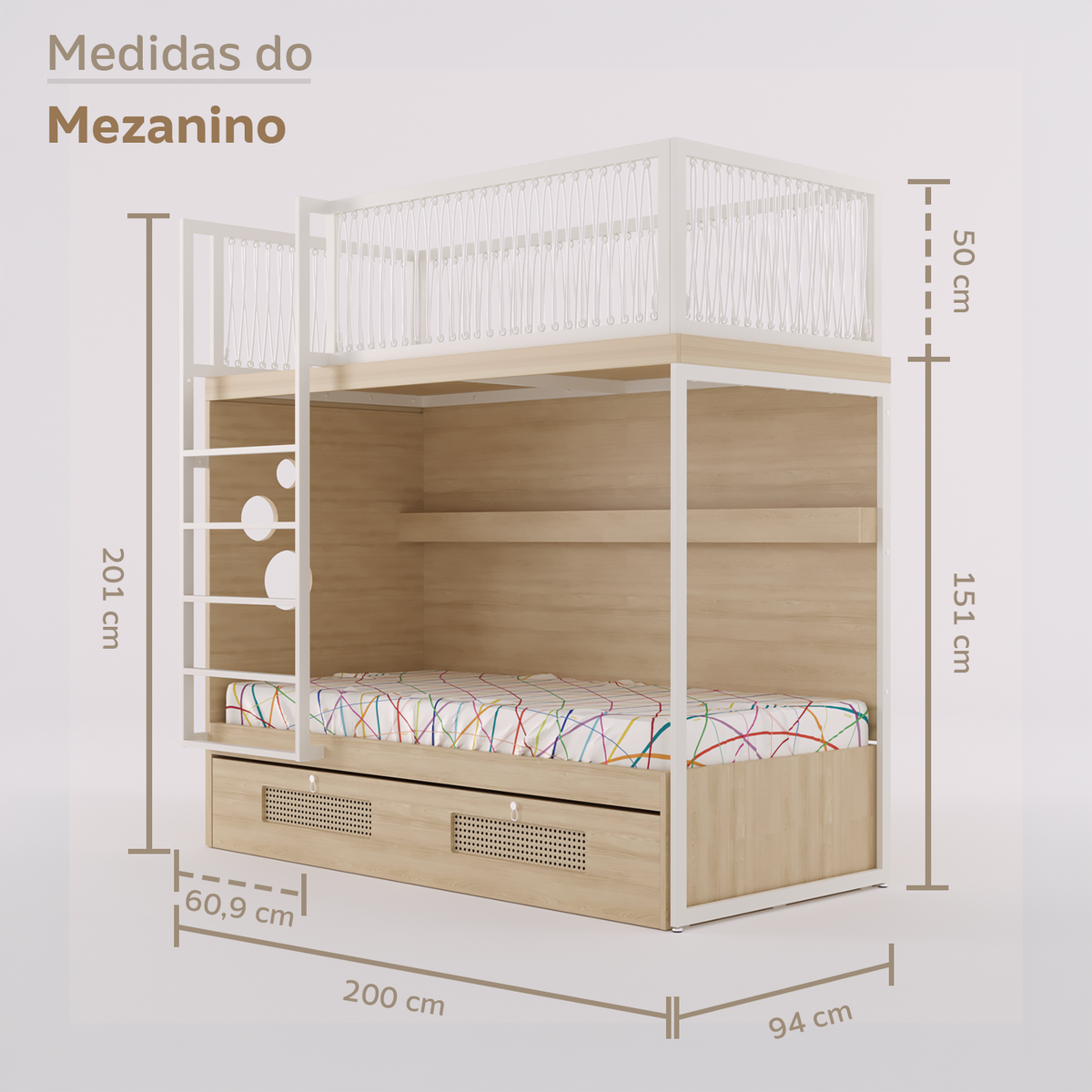 Mezanino com Bicama