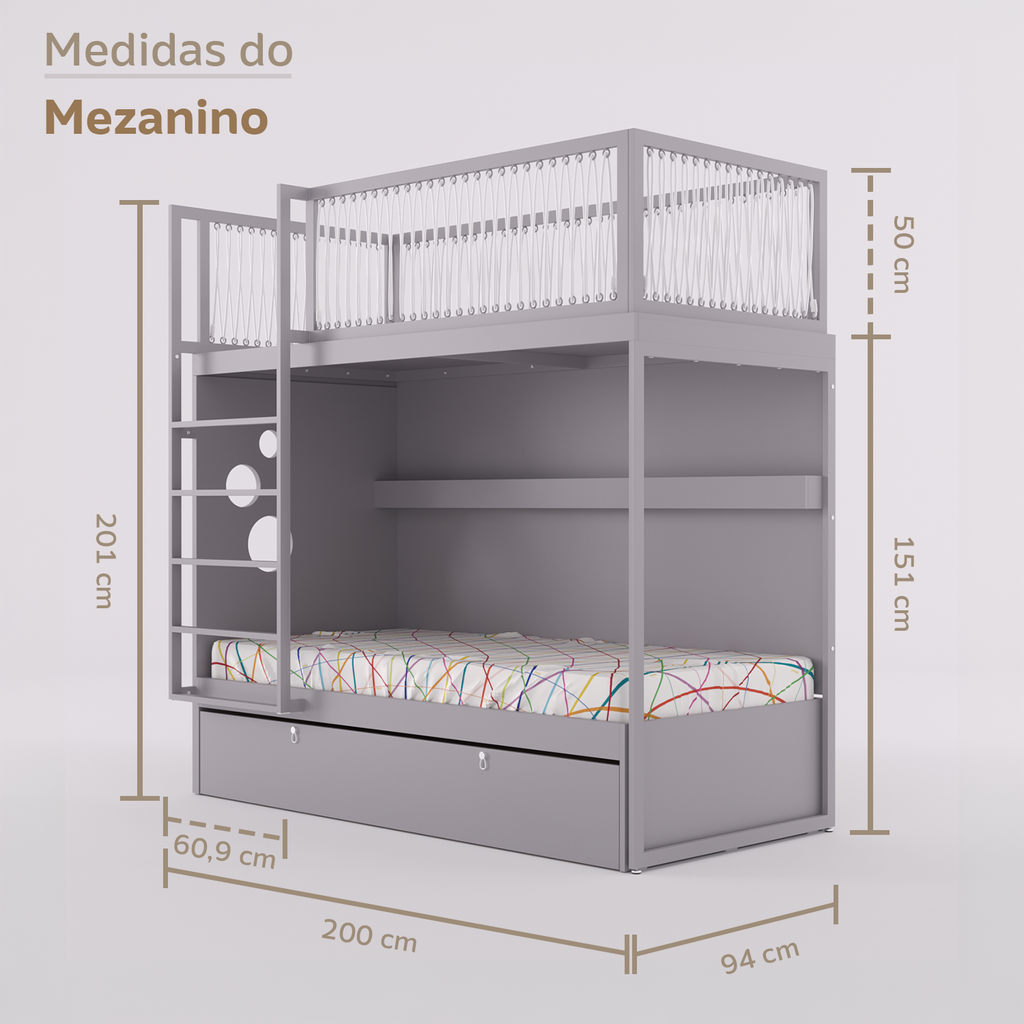 Mezanino com Bicama