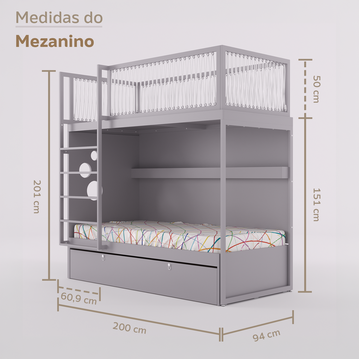 Mezanino com Bicama