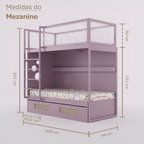 Mezanino com Bicama