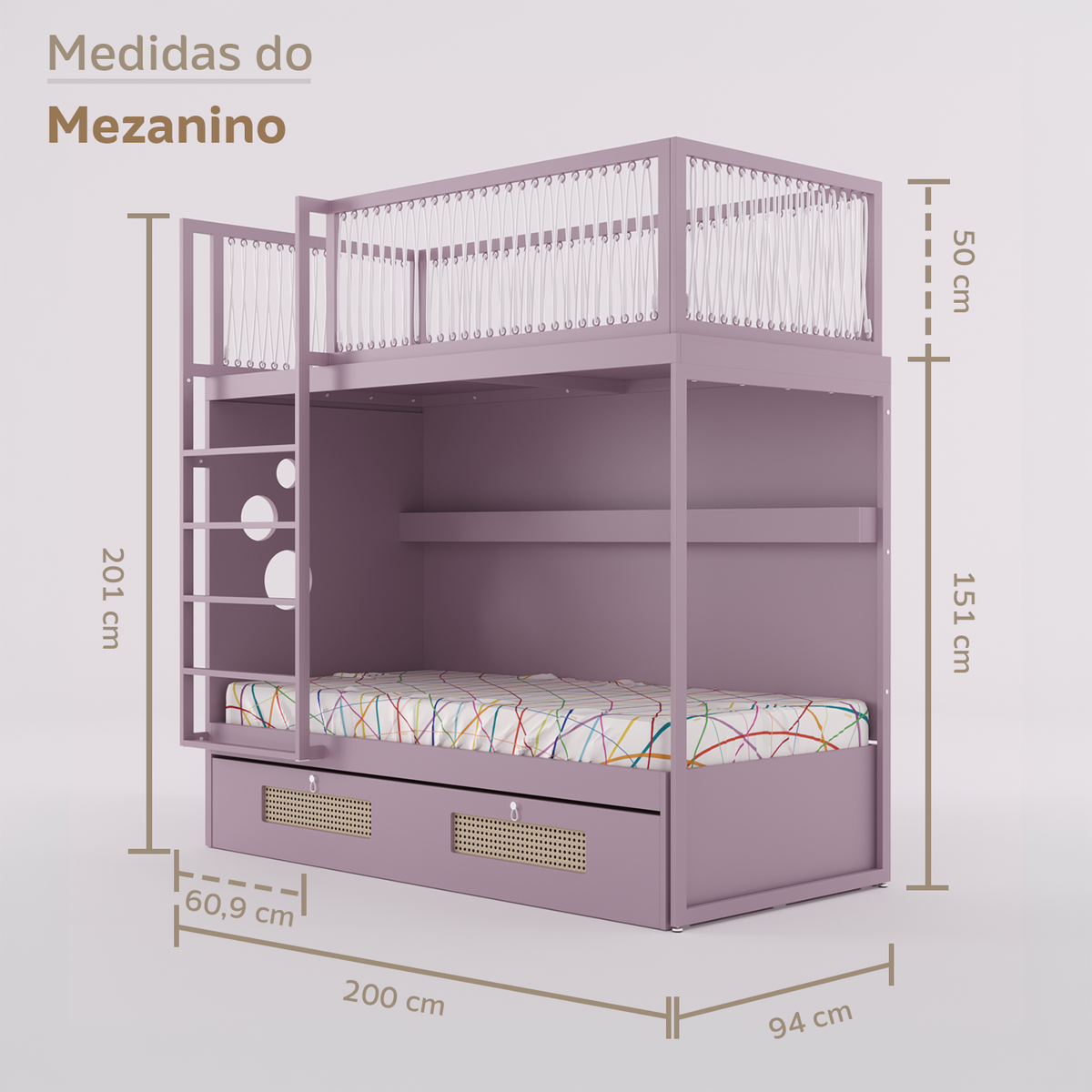 Mezanino com Bicama