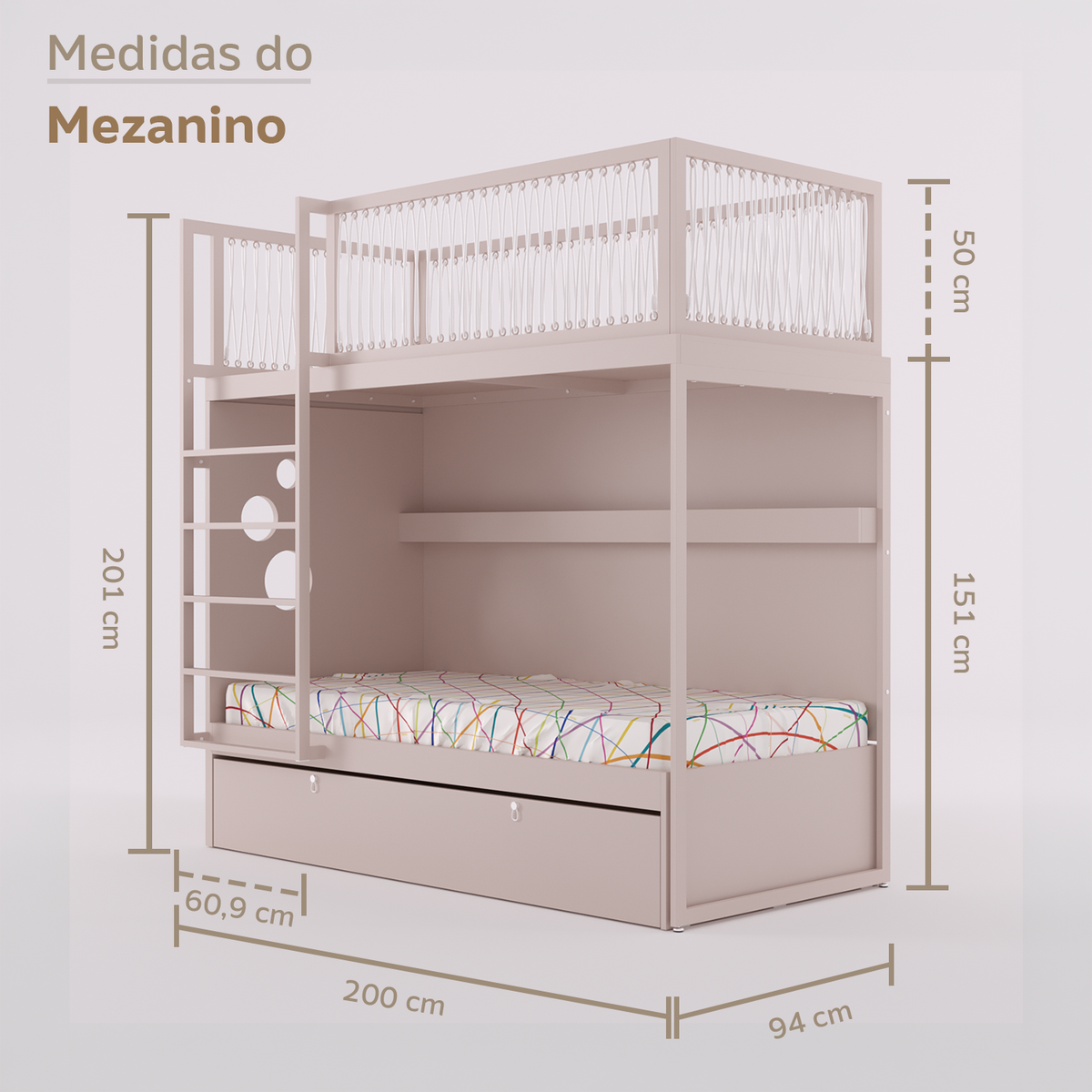 Mezanino com Bicama