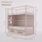 Mezanino com Bicama