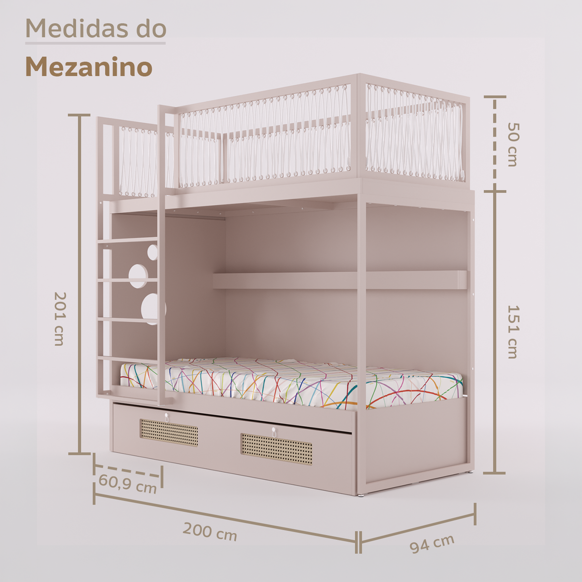 Mezanino com Bicama