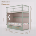 Mezanino com Bicama