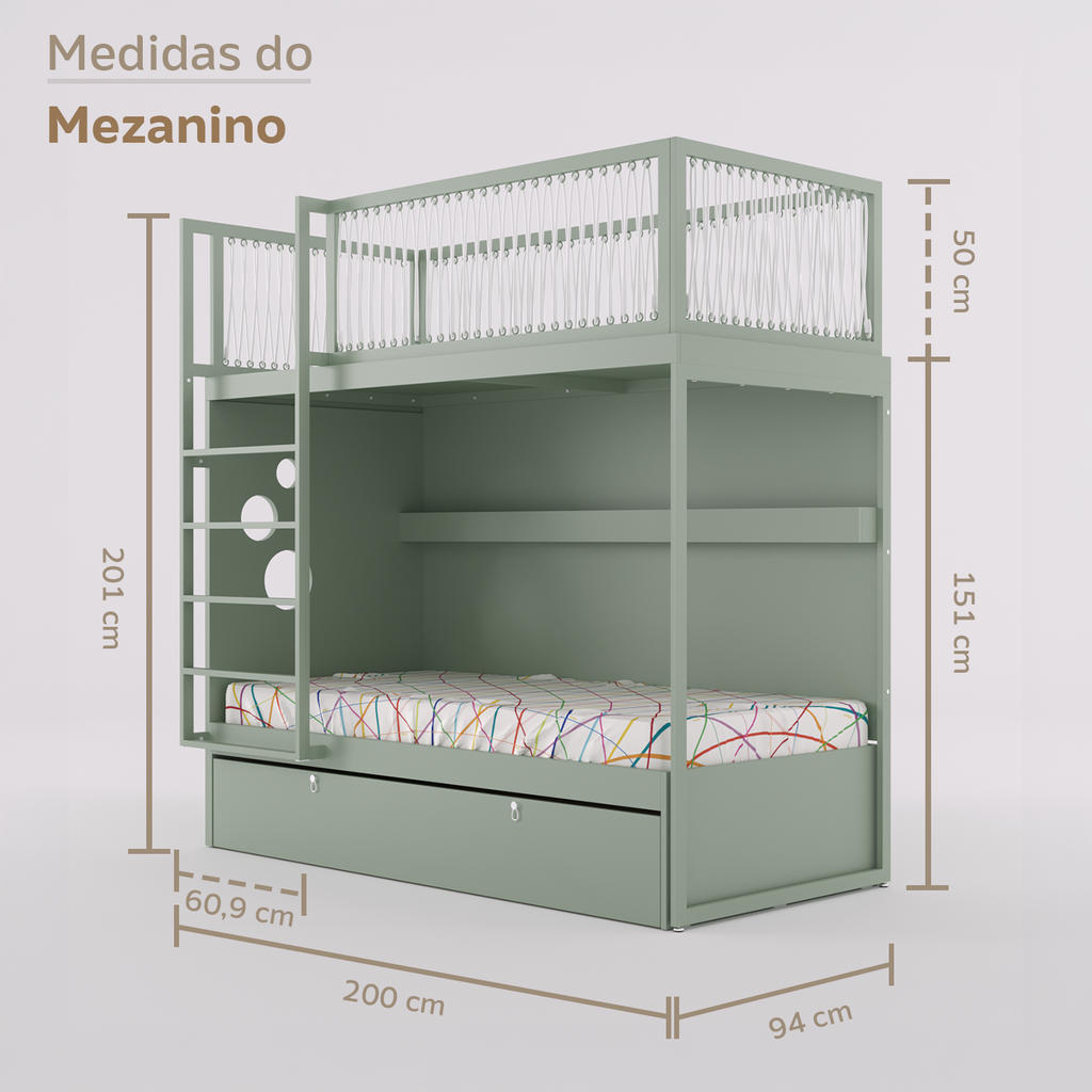 Mezanino com Bicama