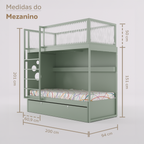 Mezanino com Bicama