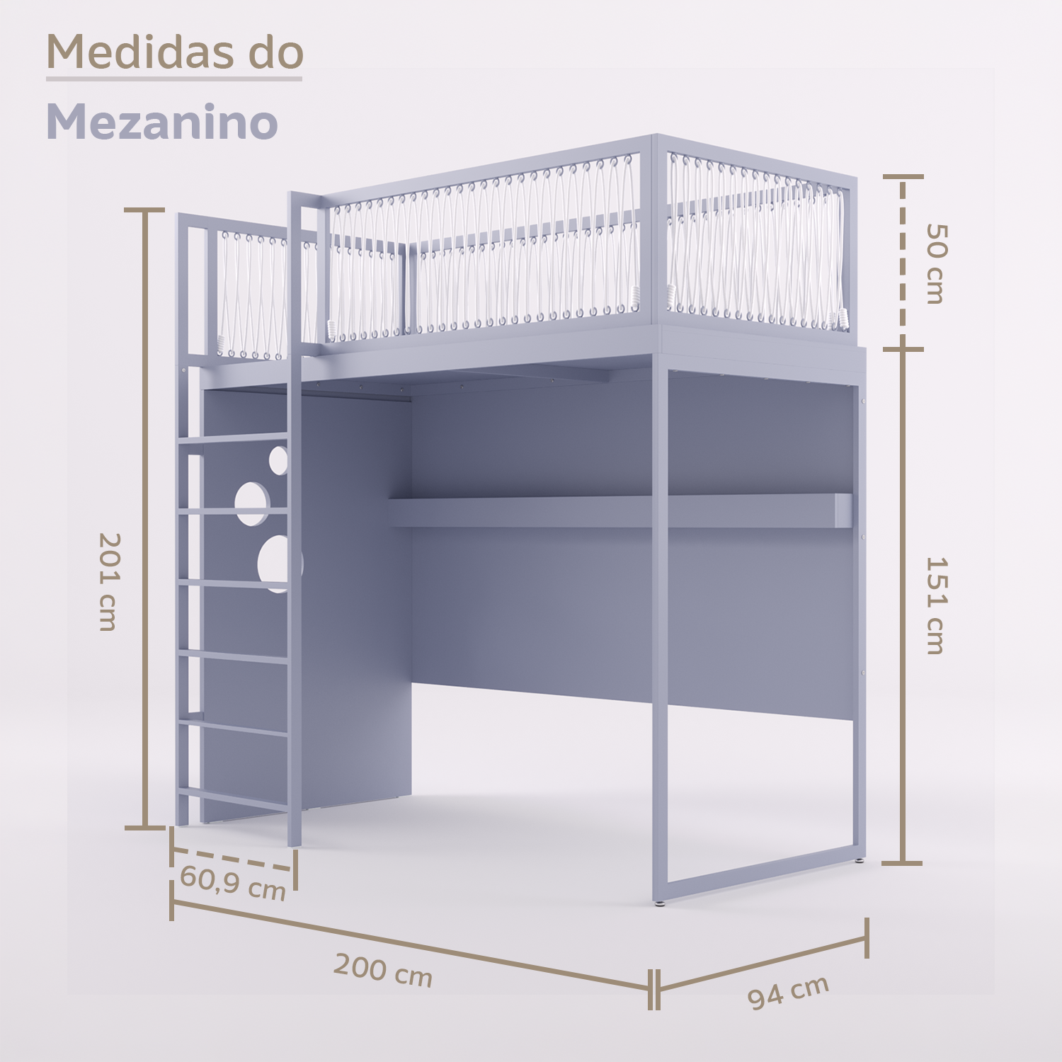 Mezanino com Escada Marinheiro