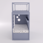 Mezanino com Cama 2 Gavetas e Nicho para Colchonete