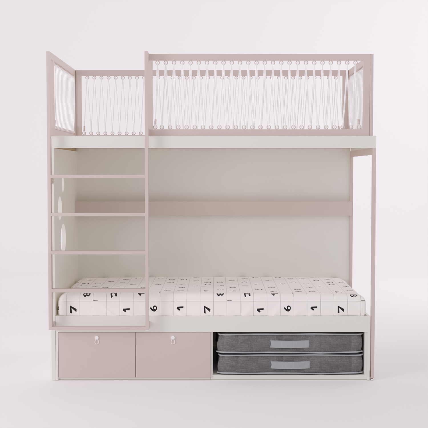 Mezanino com Cama 2 Gavetas e Nicho para Colchonete
