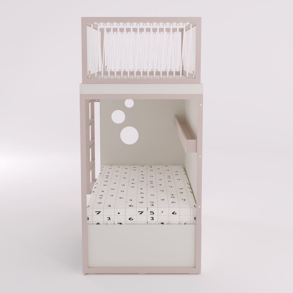 Mezanino com Cama 2 Gavetas e Nicho para Colchonete