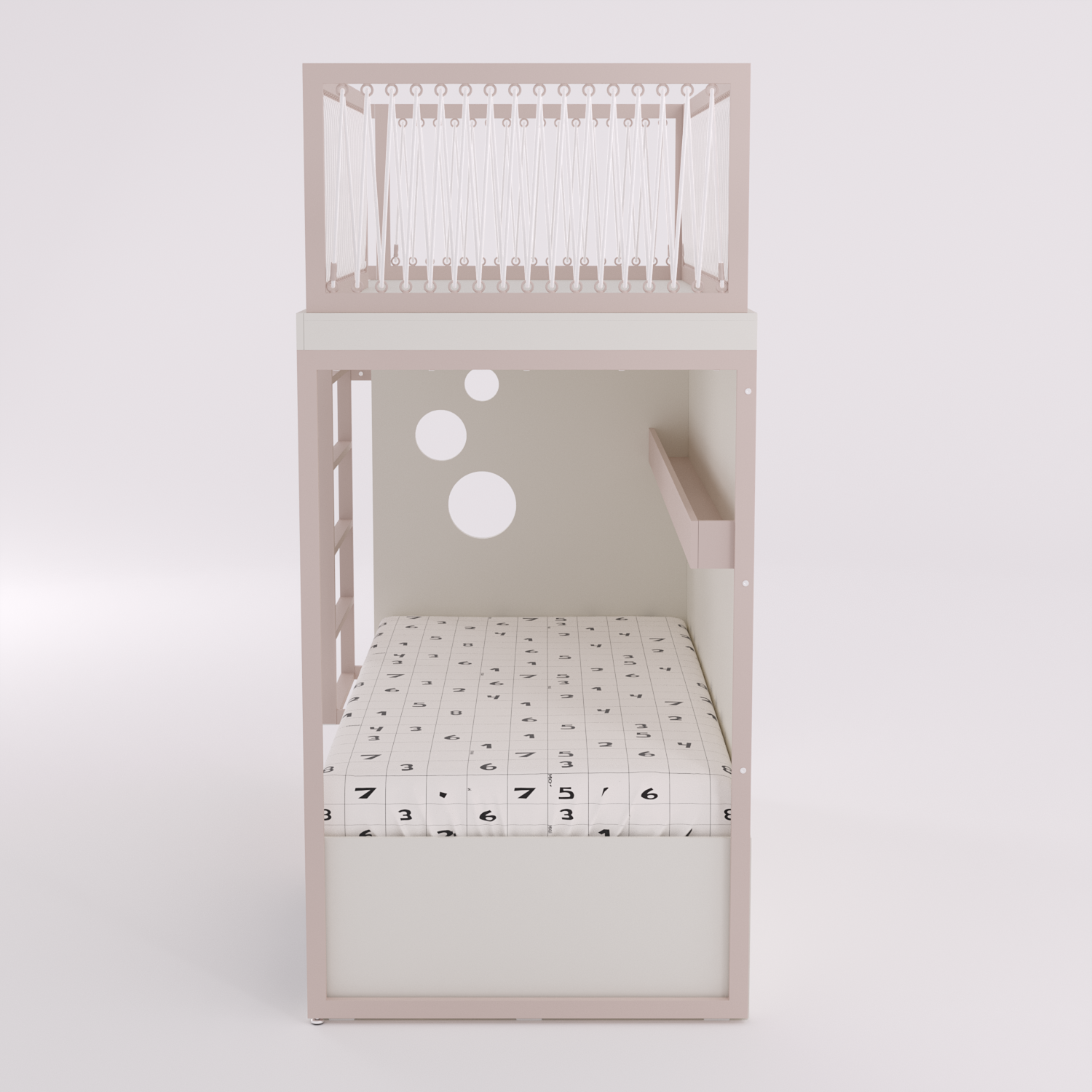 Mezanino com Cama 2 Gavetas e Nicho para Colchonete