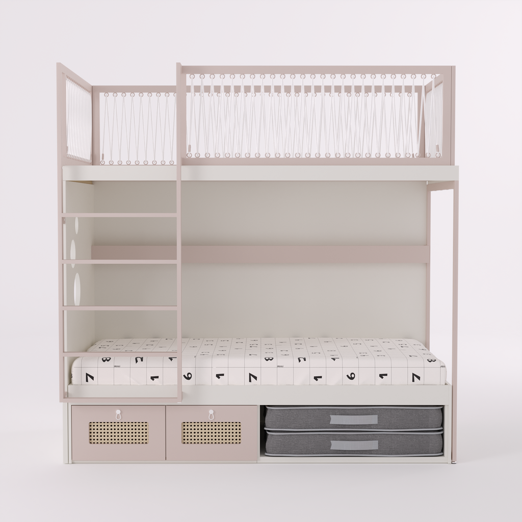 Mezanino com Cama 2 Gavetas e Nicho para Colchonete
