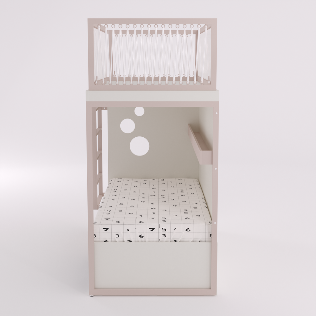 Mezanino com Cama 2 Gavetas e Nicho para Colchonete