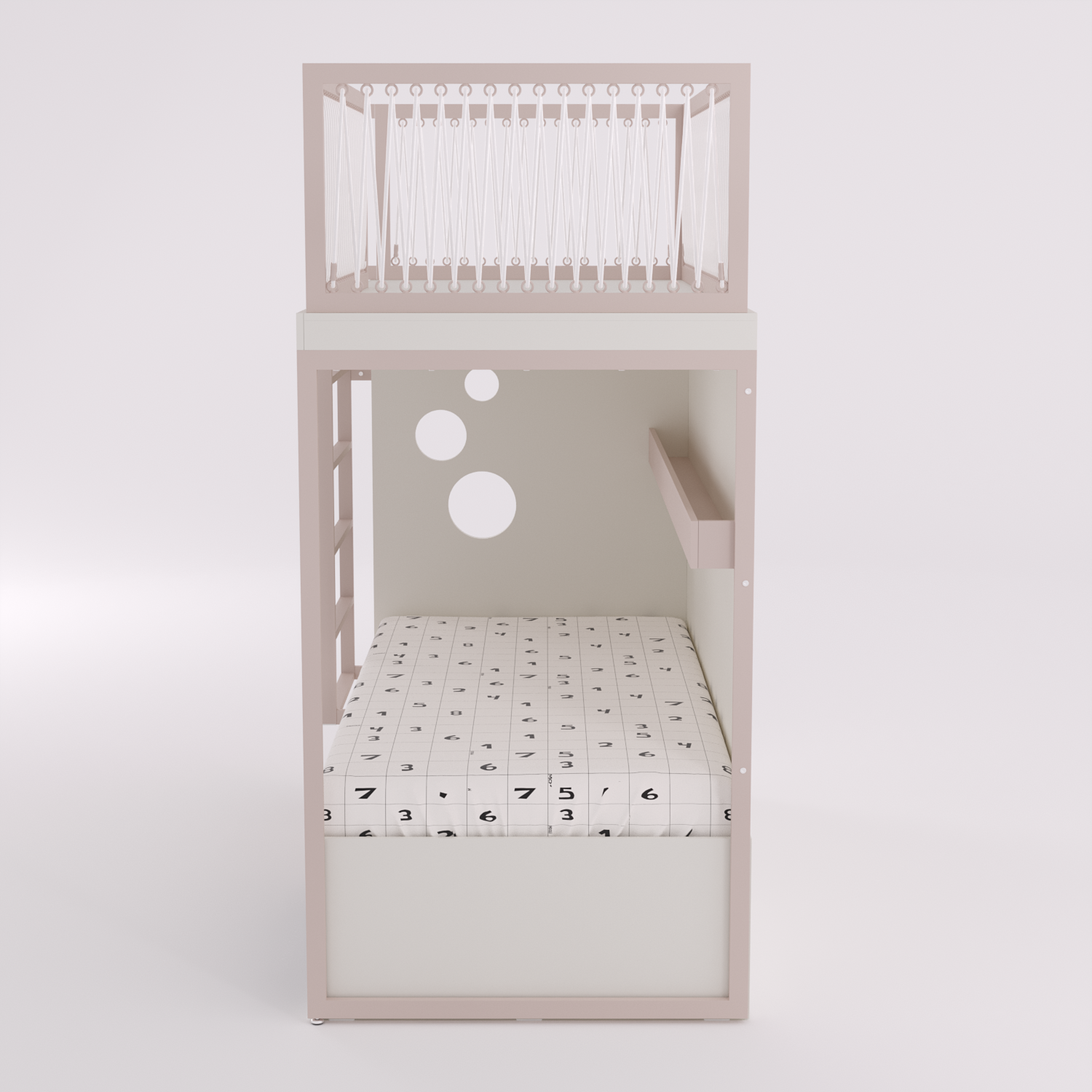 Mezanino com Cama 2 Gavetas e Nicho para Colchonete