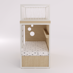 Mezanino com Cama 2 Gavetas e Nicho para Colchonete