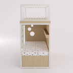 Mezanino com Cama 2 Gavetas e Nicho para Colchonete