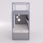 Mezanino com Cama 2 Gavetas e Nicho para Colchonete