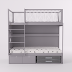 Mezanino com Cama 2 Gavetas e Nicho para Colchonete