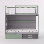 Mezanino com Cama 2 Gavetas e Nicho para Colchonete