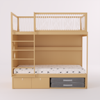 Mezanino com Cama 2 Gavetas e Nicho para Colchonete