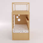 Mezanino com Cama 2 Gavetas e Nicho para Colchonete
