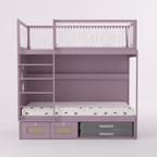 Mezanino com Cama 2 Gavetas e Nicho para Colchonete