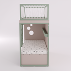 Mezanino com Cama 2 Gavetas e Nicho para Colchonete