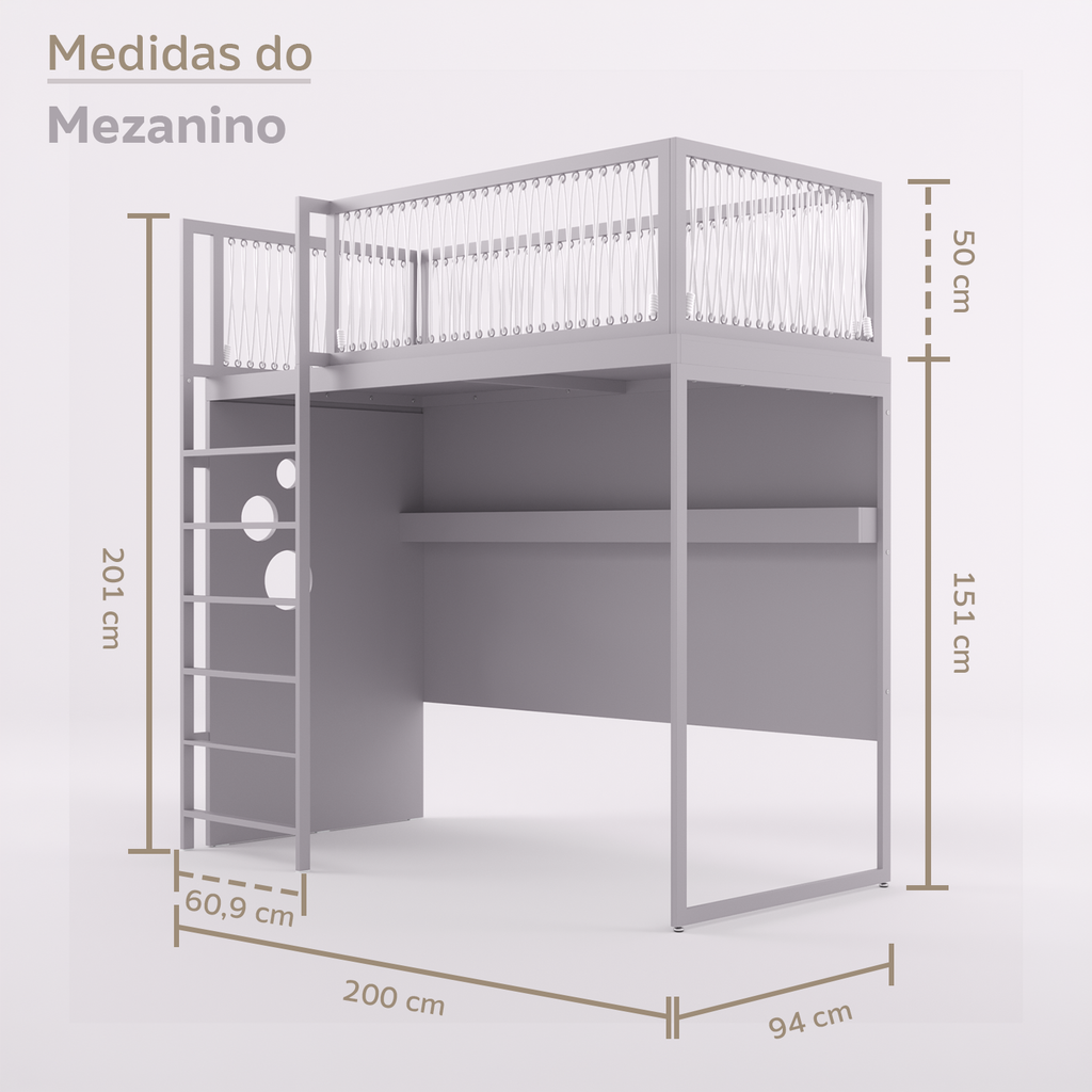 Mezanino com Escada Marinheiro
