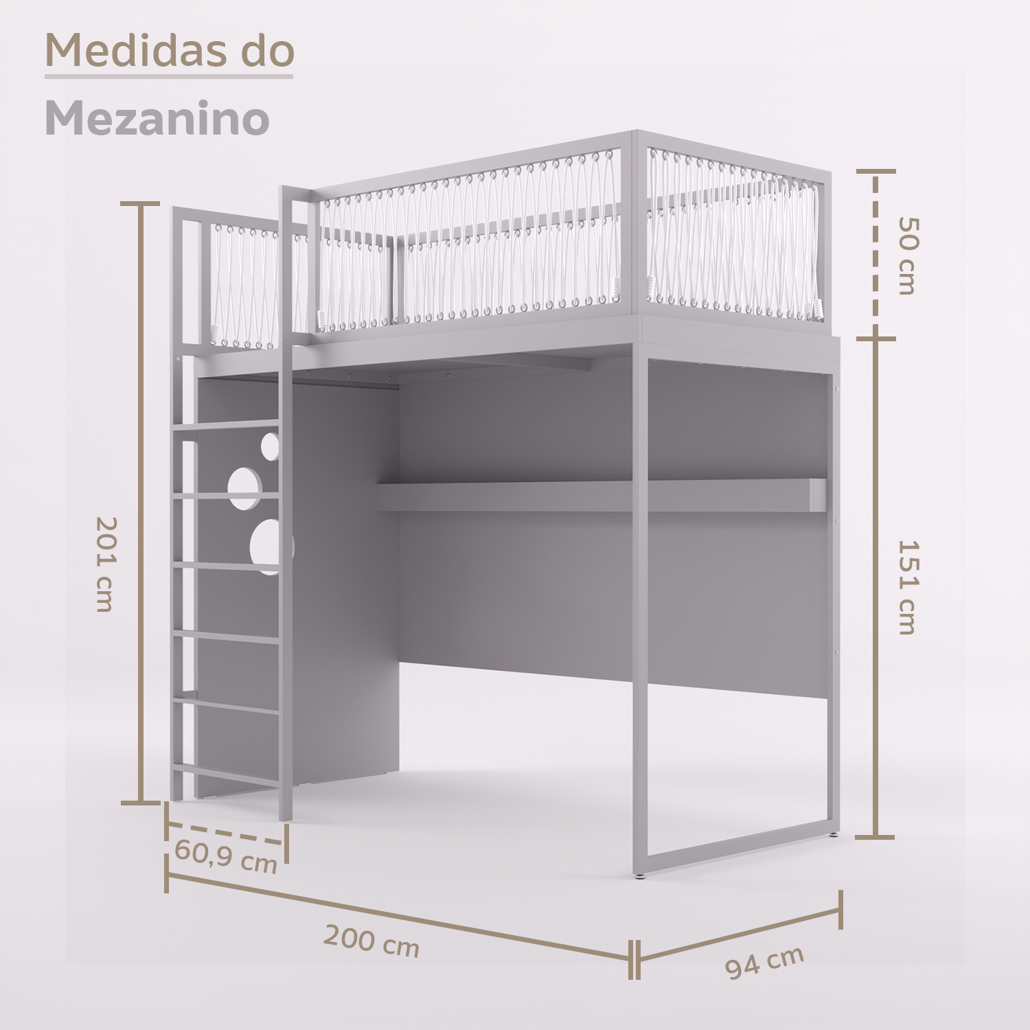 Mezanino com Escada Marinheiro