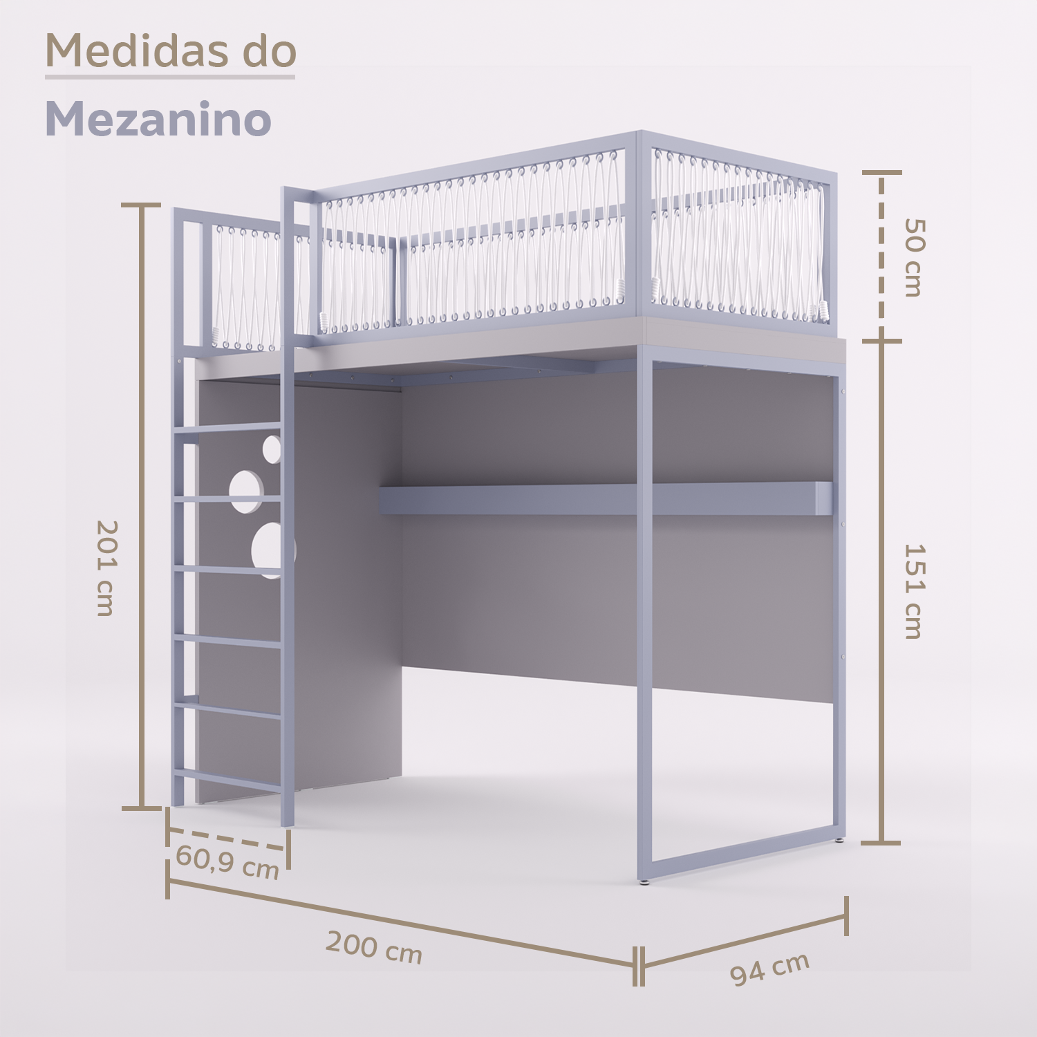 Mezanino com Escada Marinheiro
