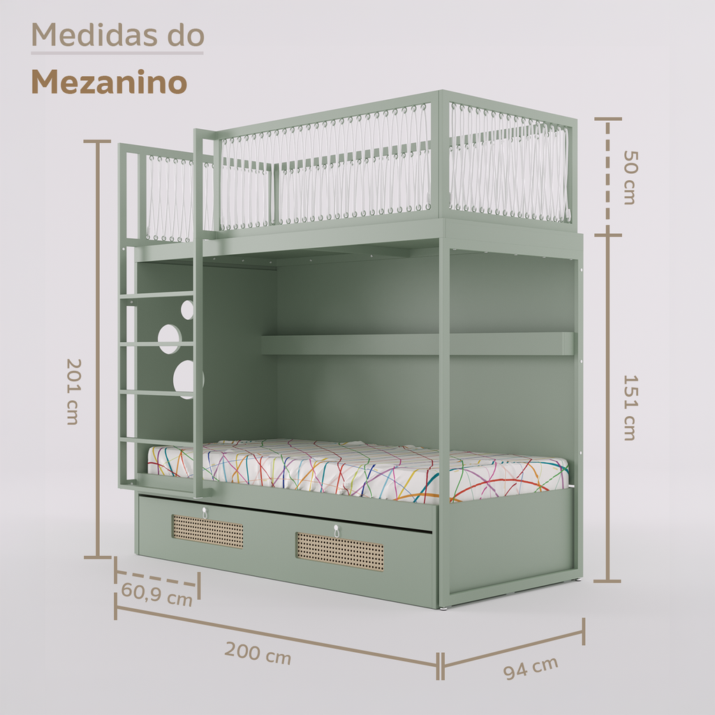 Mezanino com Bicama