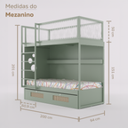 Mezanino com Bicama