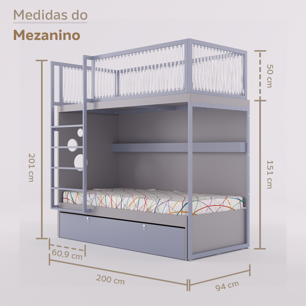 Mezanino com Bicama