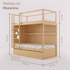 Mezanino com Bicama