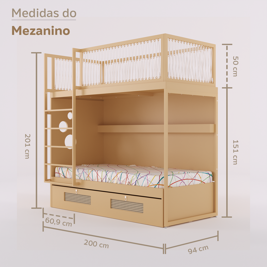 Mezanino com Bicama